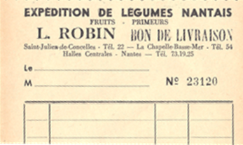 BOULET Grossiste F&L Bon de Livraison Louis BOUYER