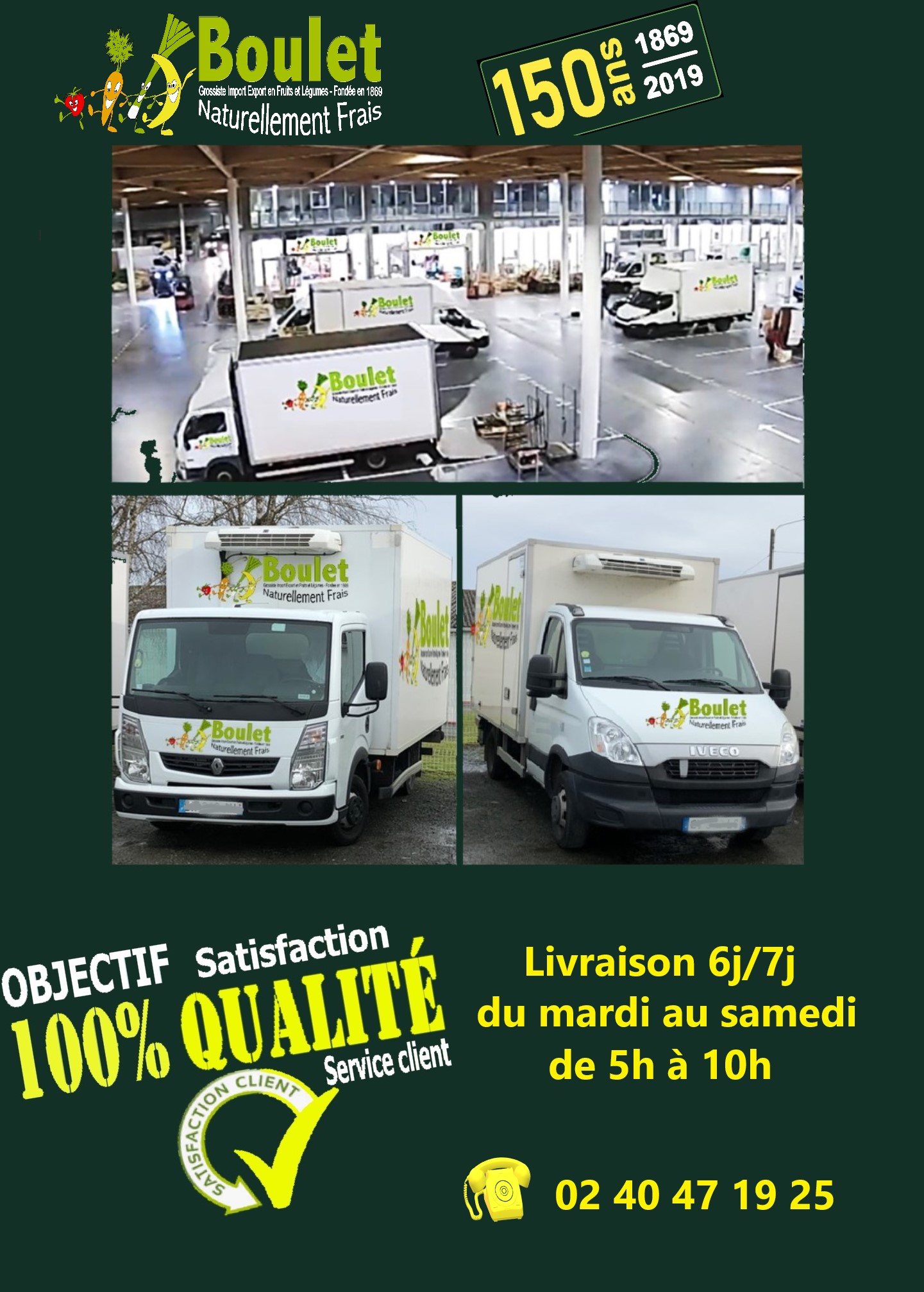 BOULET Grossiste F&L Logisitique livraison Galery