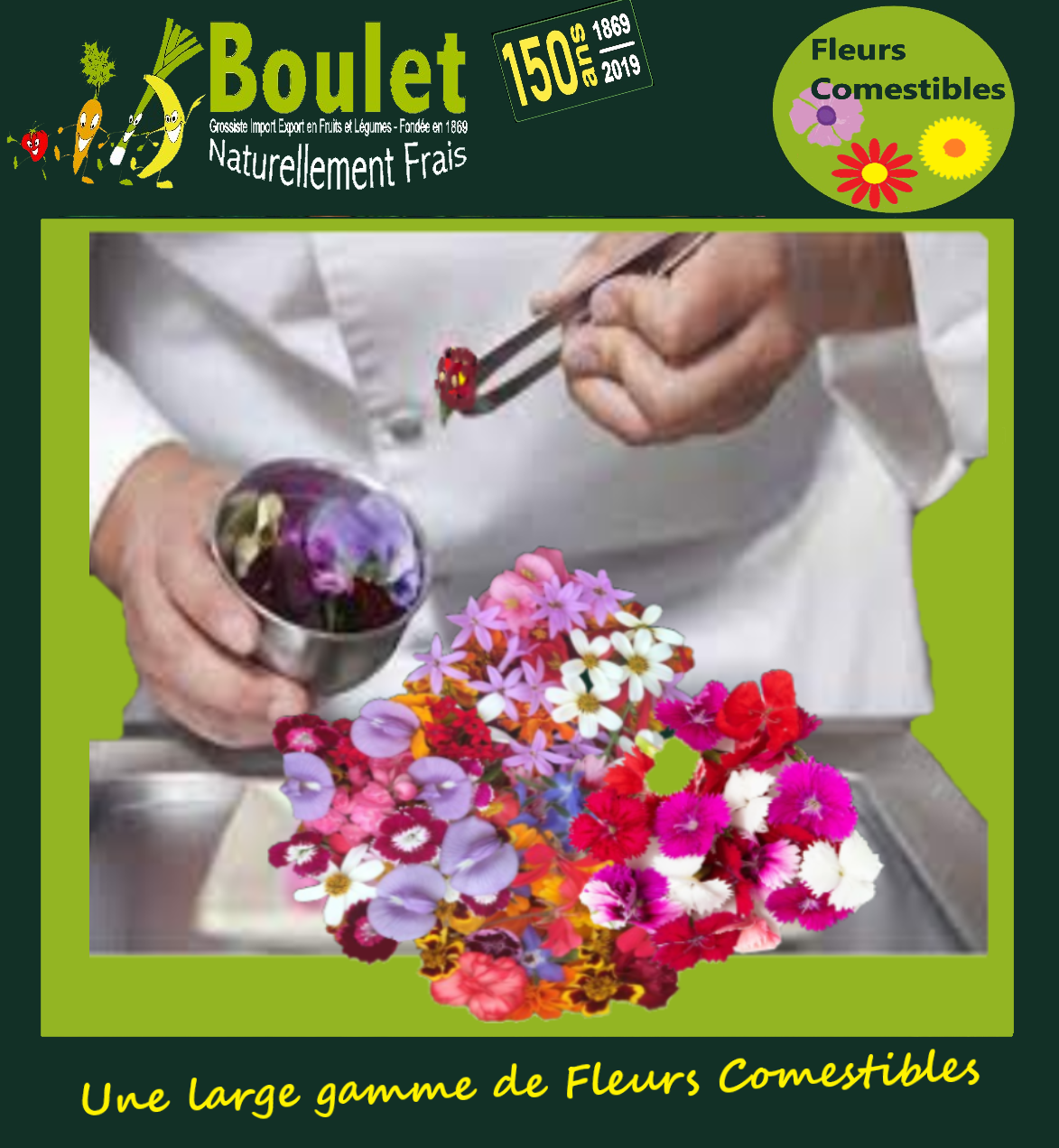 BOULET F&L FLEURS COMESTIBLES CAROUSSEL